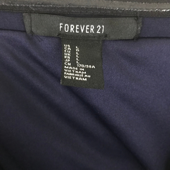 Forever 21 uneven Strapless Dress - Size L - Picture 6 of 8